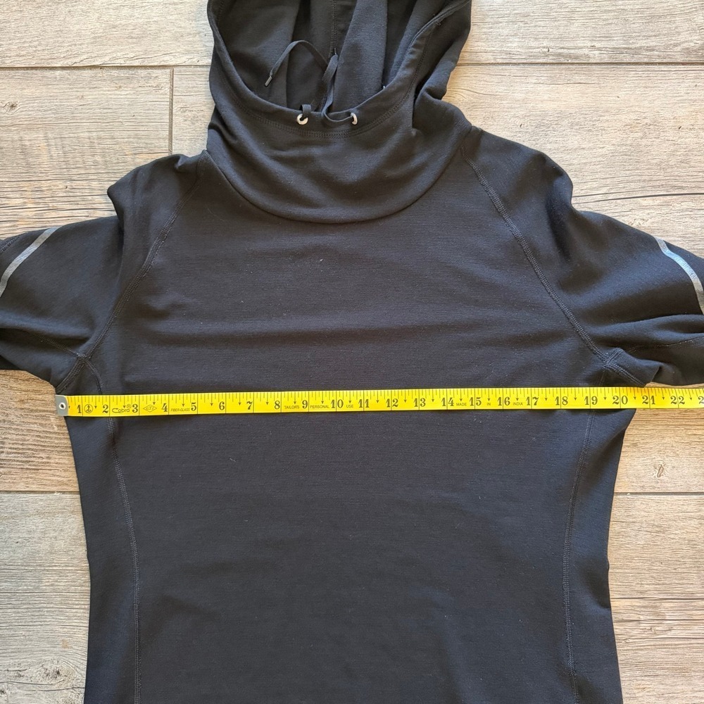 Nike Dri Fit Black Long Sleeve Cowl Neck Athletic Hoodie Top Women's Size L - Picture 8 of 8